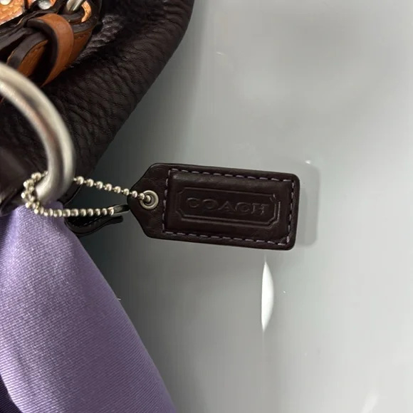 Coach Chelsea brown leather turn lock entry shoulder bag - Picture 10 of 15